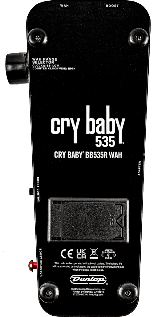 Jim Dunlop Cry Baby Bb535 Wah Reissue Bb535r - Kompressor/Sustain/Noise gate Effektpedal - Variation 1