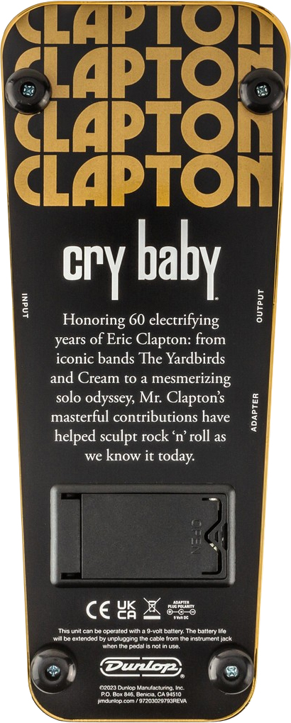 Jim Dunlop Eric Clapton Cry Baby Wah Ec95g Ltd - Wah/Filter Effektpedal - Variation 5