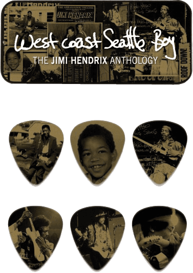 Jim Dunlop Jh-pt10h Lot De 6 Jimi Hendrix West Coast Seattle Boy - Plektren - Variation 1