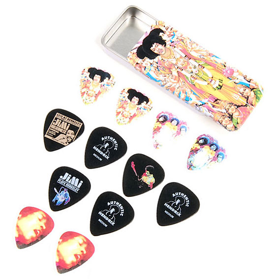 Jim Dunlop Jh-pt02m Lot De 12 Jimi Hendrix Collector Axis Bold As Love - Plektren - Variation 1
