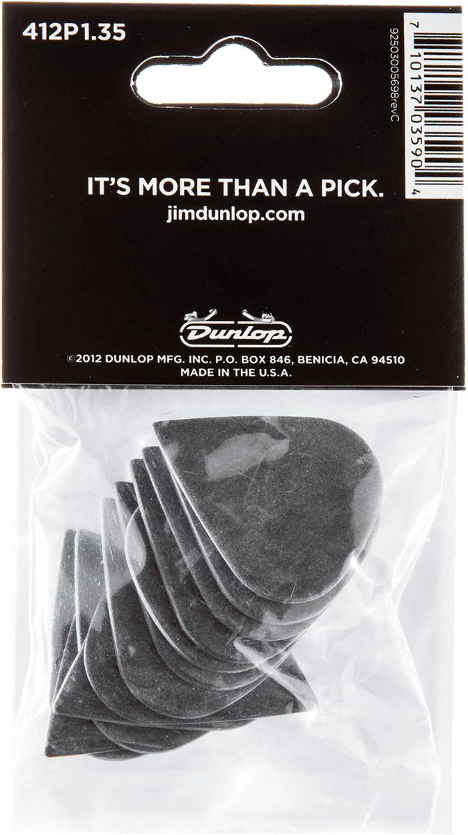 Jim Dunlop Tortex Sharp Pack De 12 - 1,35mm - Plektren - Variation 1