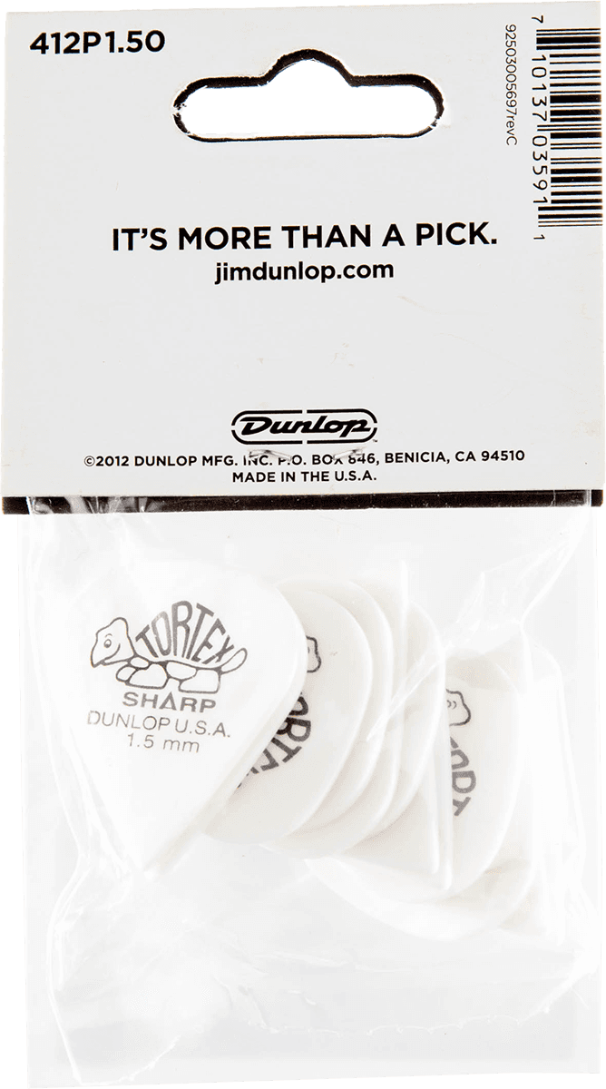 Jim Dunlop Tortex Sharp - Pack De 12 - Plektren - Variation 1