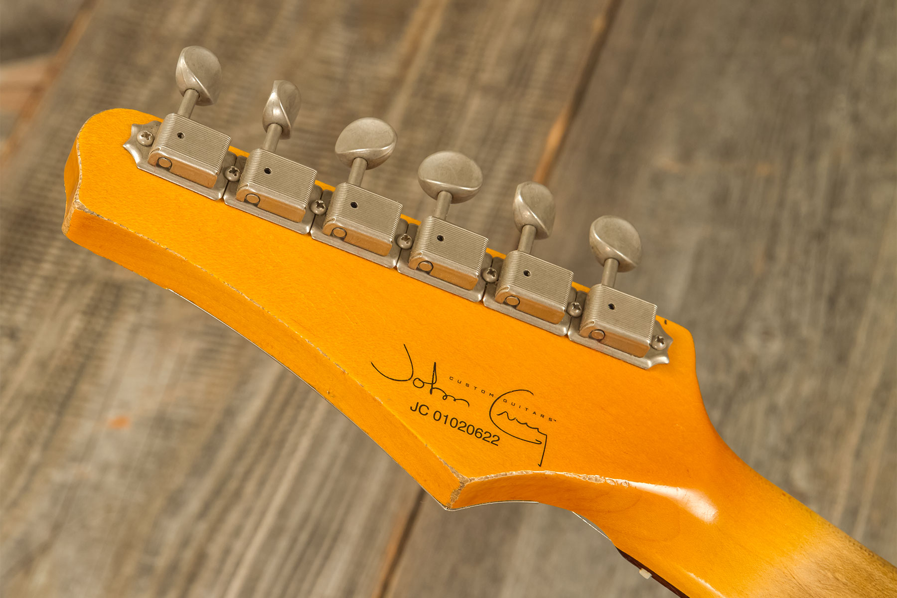 John Cruz Crossville St 3s Trem Rw #jc01020622 - Battle Axe Vintage White - E-Gitarre in Str-Form - Variation 9