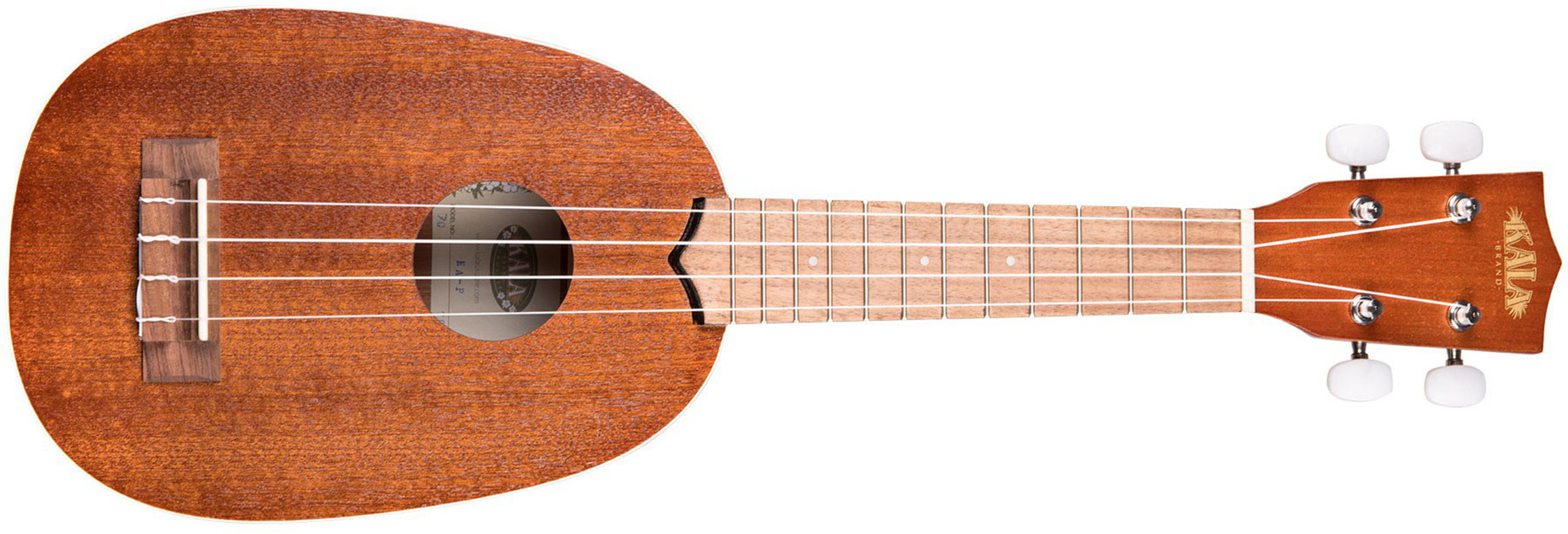 Kala Ka-p Satin Mahogany Pineapple Soprano Tout Acajou Lau - Natural - Ukulele - Main picture