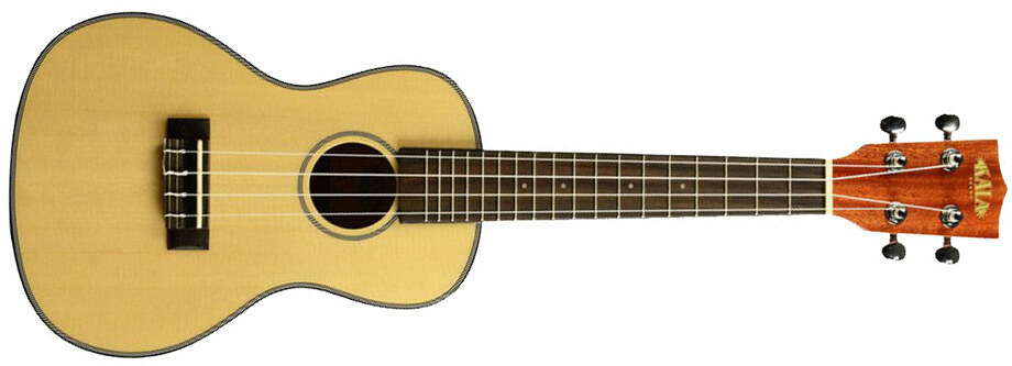 Kala Ka-scg Solid Spruce Mahogany Concert Epicea Acajou Lau +housse - Natural Satin - Ukulele - Main picture