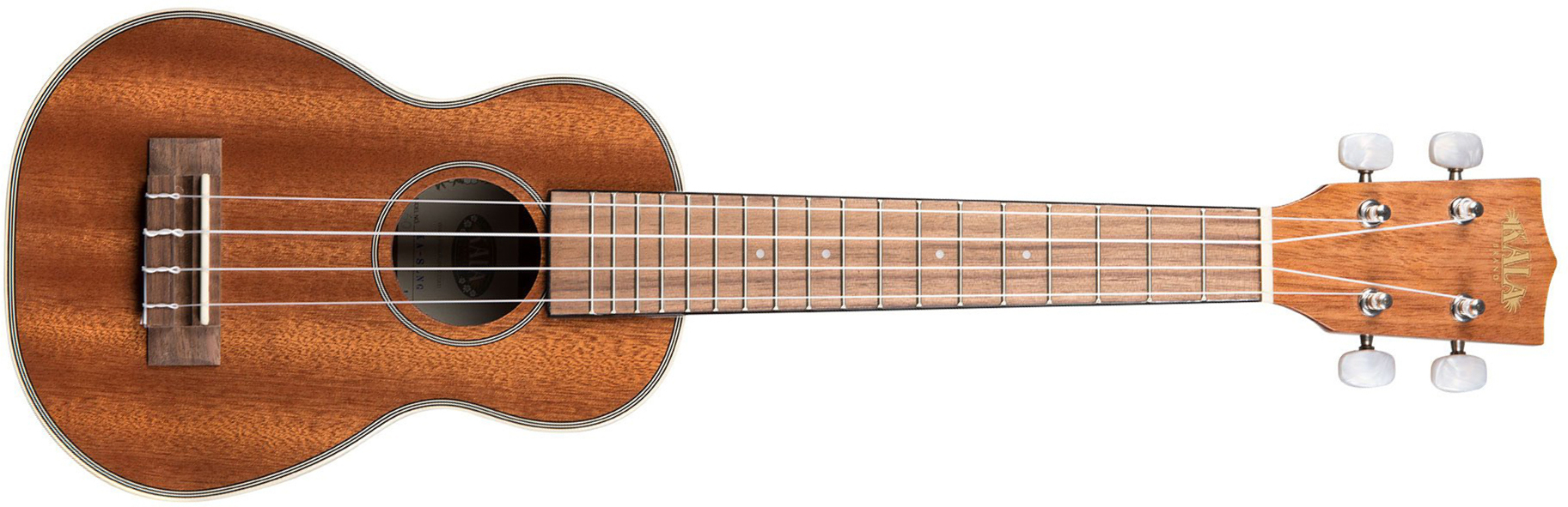 Kala Ka-slng Gloss Mahogany Long Neck Soprano Tout Acajou Lau - Natural - Ukulele - Main picture