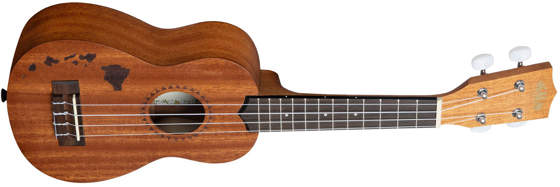 Kala Ka-15s-h1 Satin Mahogany Soprano Tout Acajou Wal +housse - Hawaiian Islands - Ukulele - Variation 1