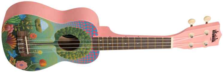 Kala Uketopia Ukadelic Soprano - Multicolor - Ukulele - Variation 1