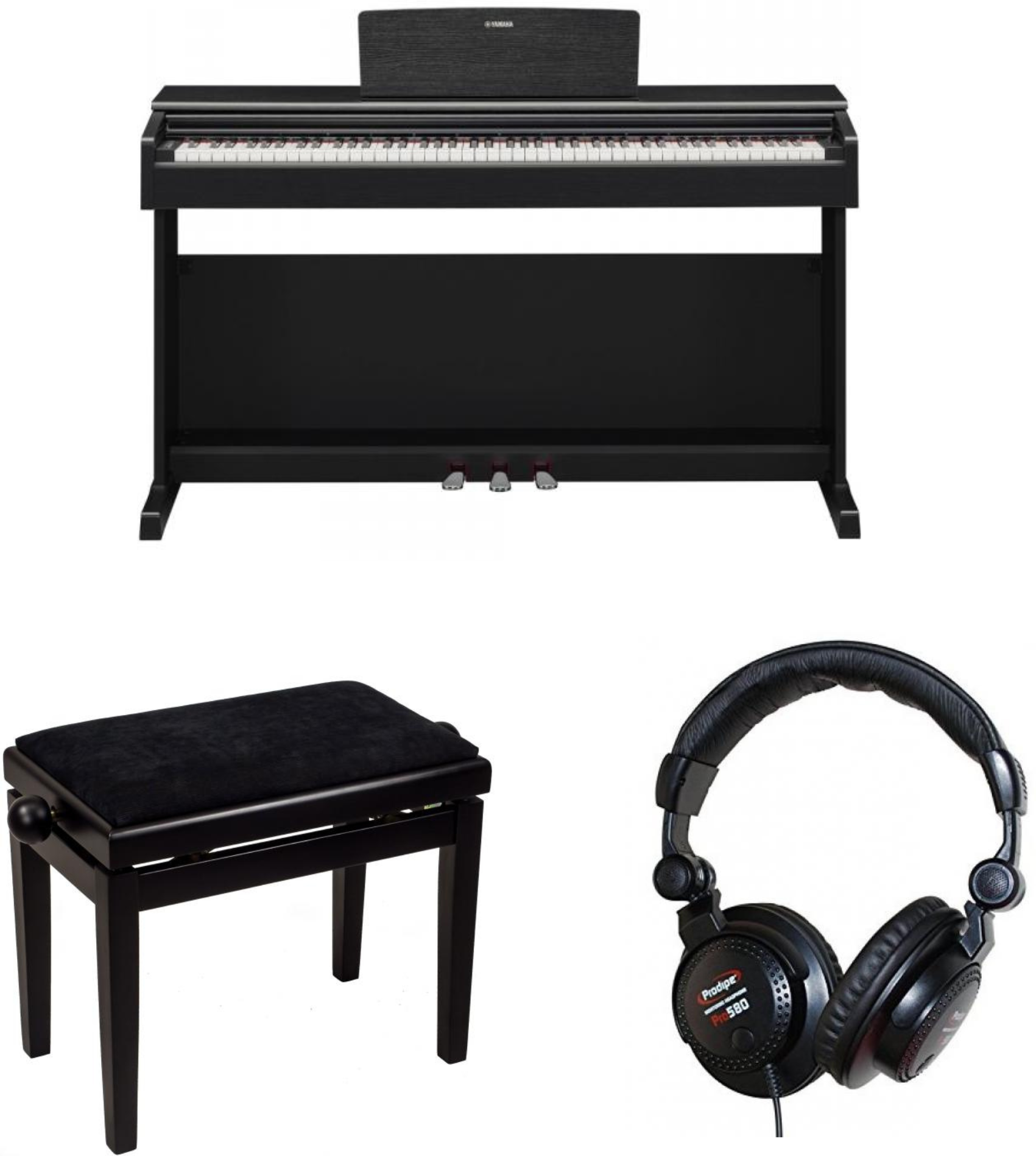 Kawai Cn-201 B  + Casque (pro580) + Banquette (xb 6160) - Digitalpiano mit Stand - Main picture