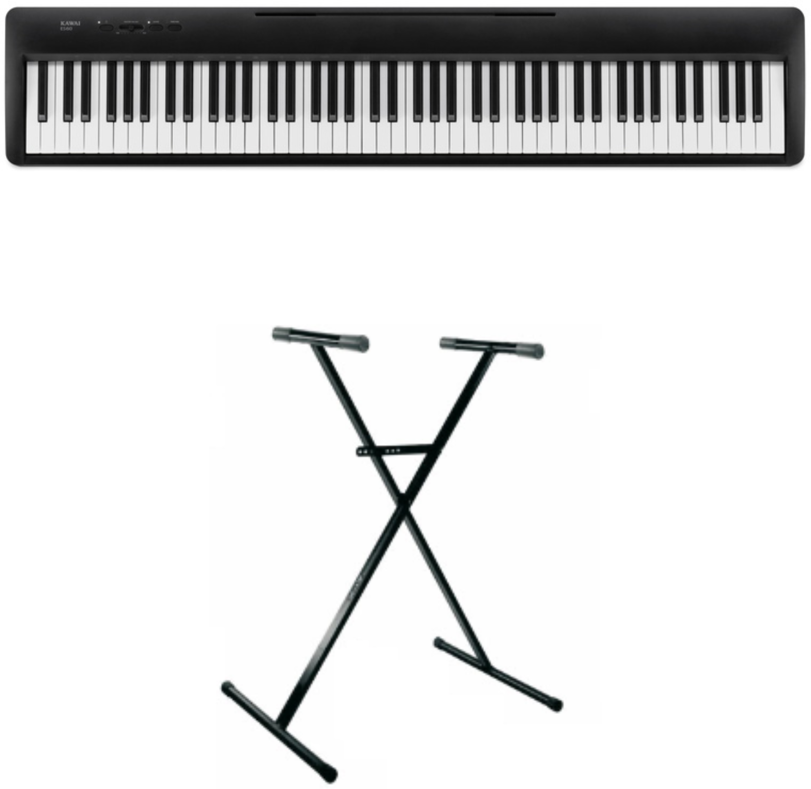 Kawai Es120b Noir  + Stand (xh 6102) - Noir - Stagepiano - Main picture