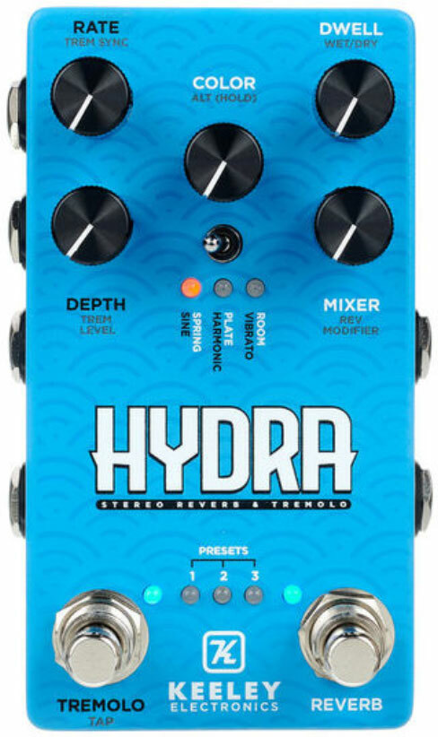 Keeley  Electronics Hydra Stereo Reverb & Tremolo - Reverb/Delay/Echo Effektpedal - Main picture