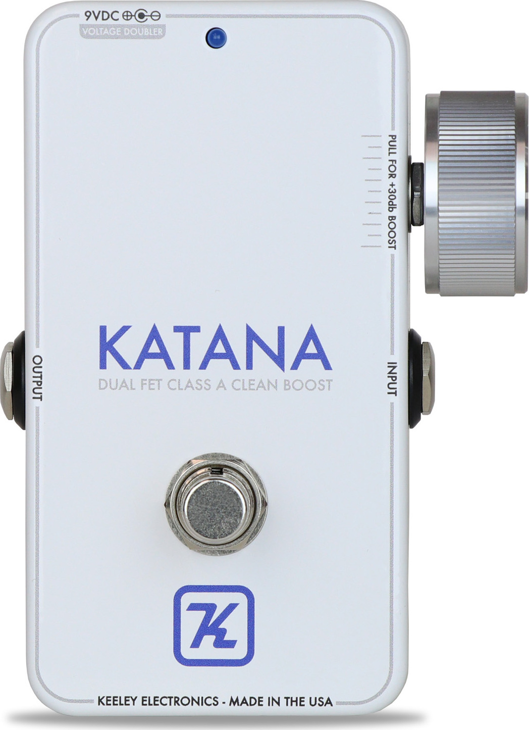 Keeley  Electronics Katana Serie Limitee Blanc - Volume/Booster/Expression Effektpedal - Main picture