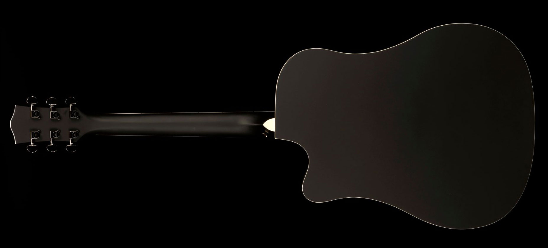 Kepma Edce-k10 Plytone Dreadnought Epicea Acajou Rw - Black Matte - Folk-Gitarre - Variation 1