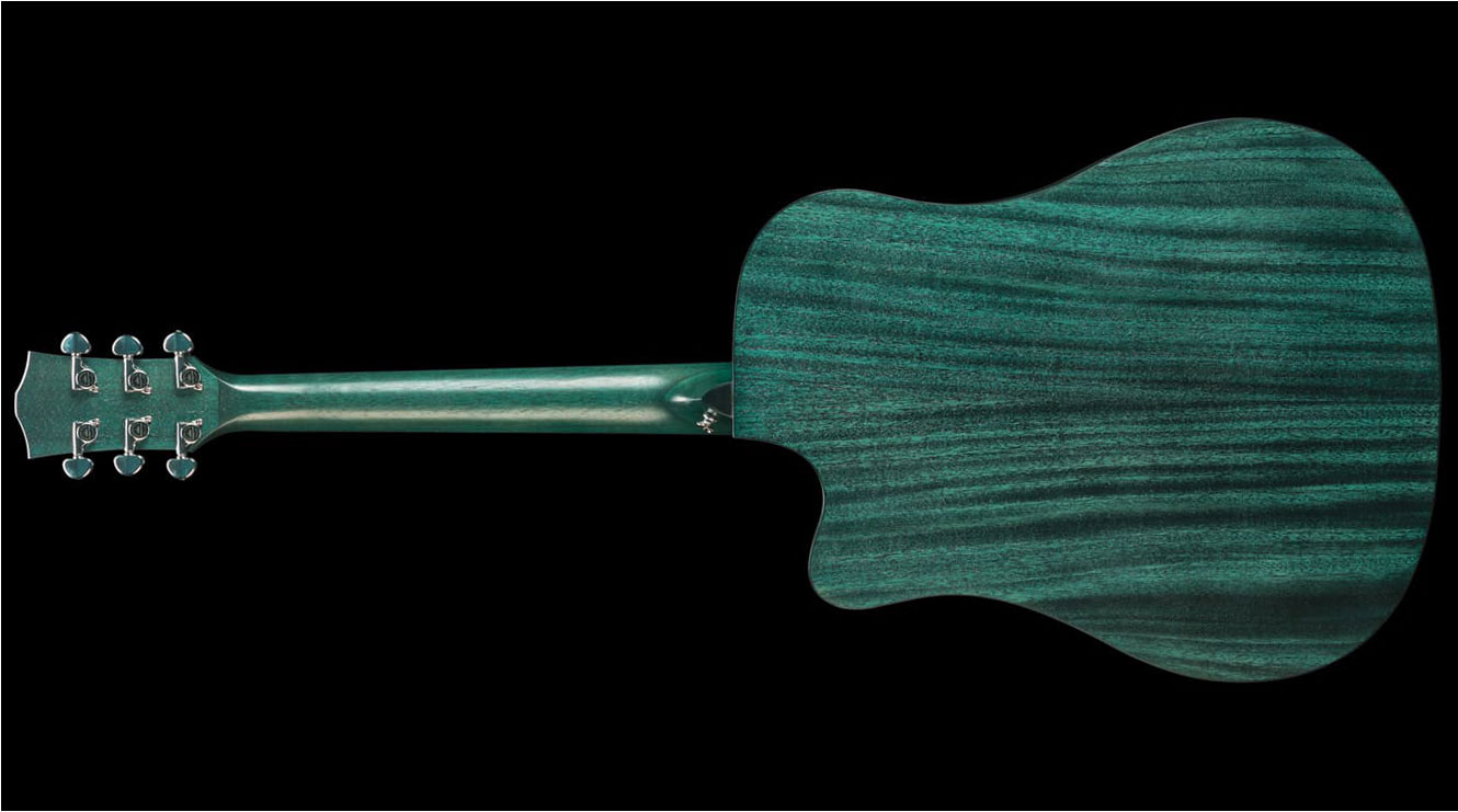 Kepma Edce-k10 Plytone Dreadnought Tout Acajou Rw - Blue Matte - Folk-Gitarre - Variation 1