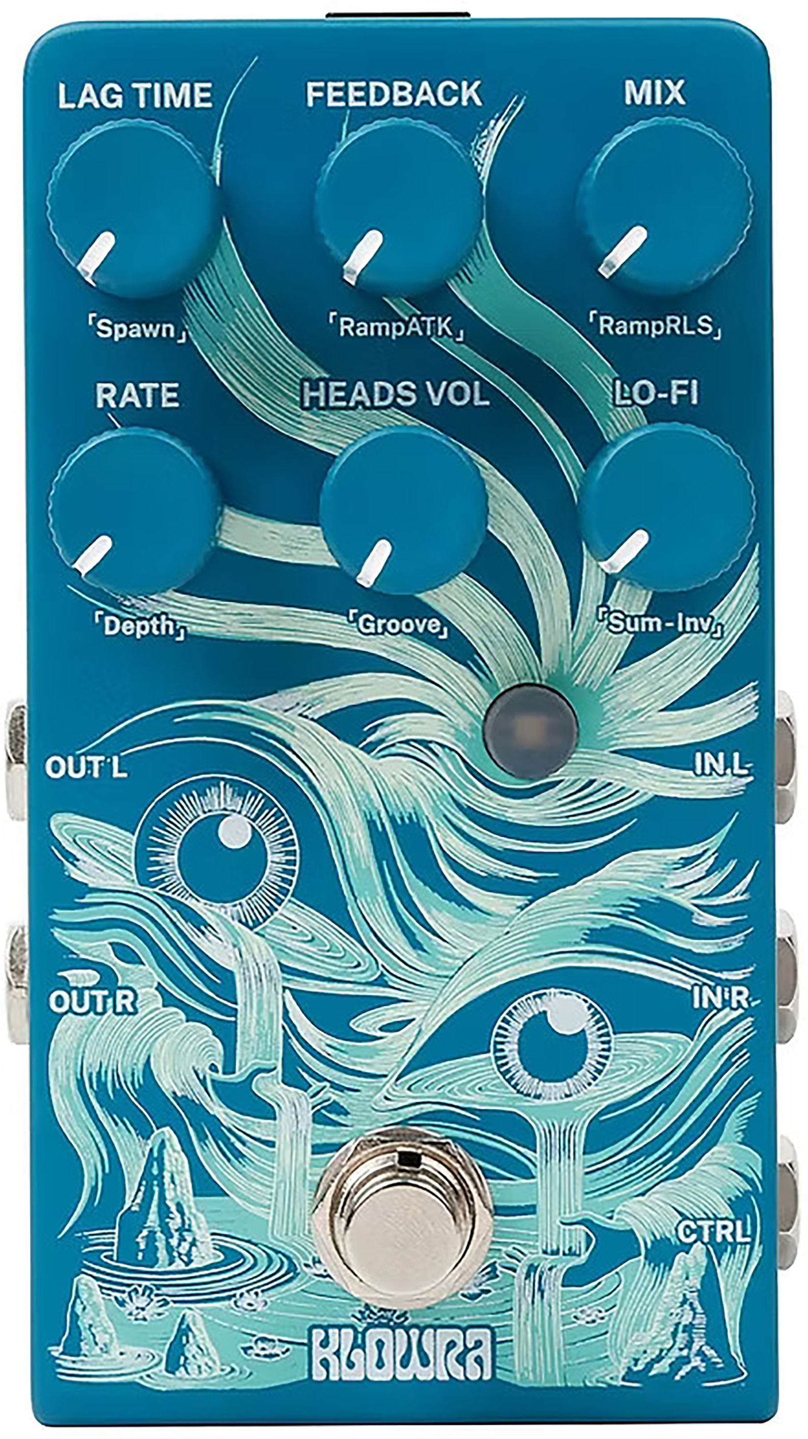 Klowra Kbs-05 Rilum Multi-head Delay - Reverb/Delay/Echo Effektpedal - Main picture