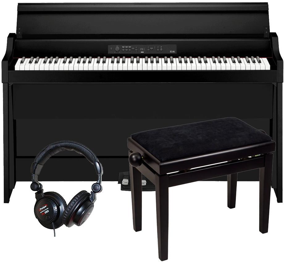 Digitalpiano mit stand Korg G1B AIR BK + X-TONE XB6160 NOIR + CASQUE PRO580