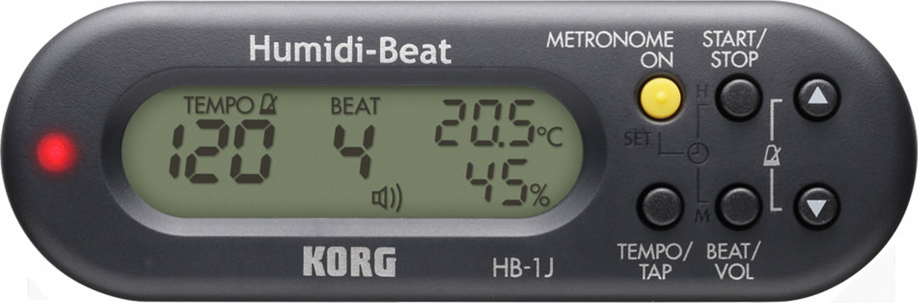 Korg Humidi-beat Metronome With Humidity Temperature Detector Black - Stimmgerät für Gitarre - Main picture