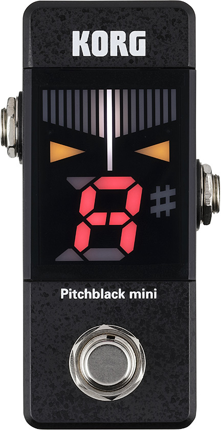 Korg Pitchblack Mini Pedal Tuner Black - Boden-stimmgerät - Main picture