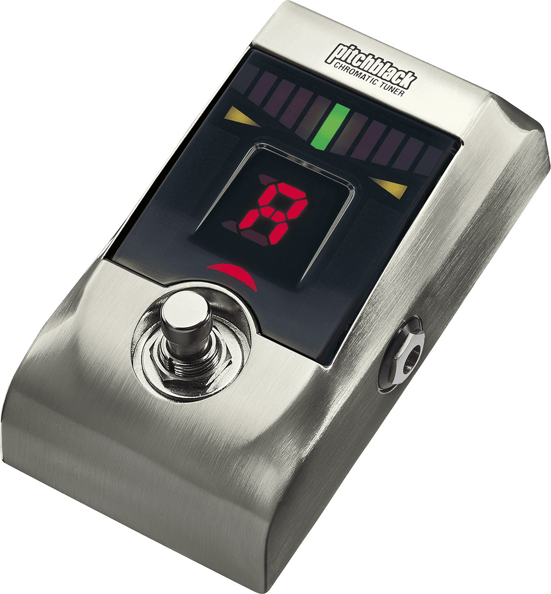 Korg Pitchblack Pedal Tuner Brushed Nickel - Boden-stimmgerät - Main picture