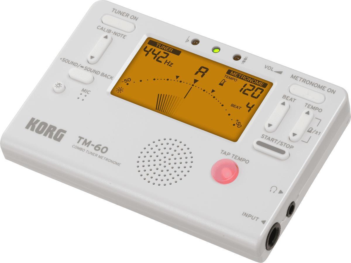 Stimmgerät für gitarre Korg TM-60 White