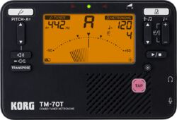Stimmgerät für gitarre Korg Tuner/Metronome TM70T-BK