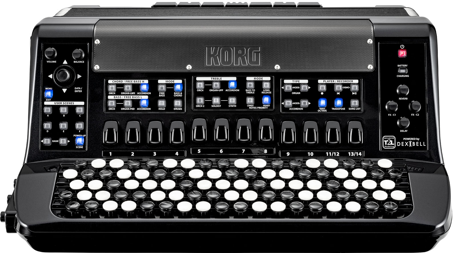 Korg Fisa Suprema Compact Bouton - Chromatisches Akkordeon - Variation 2