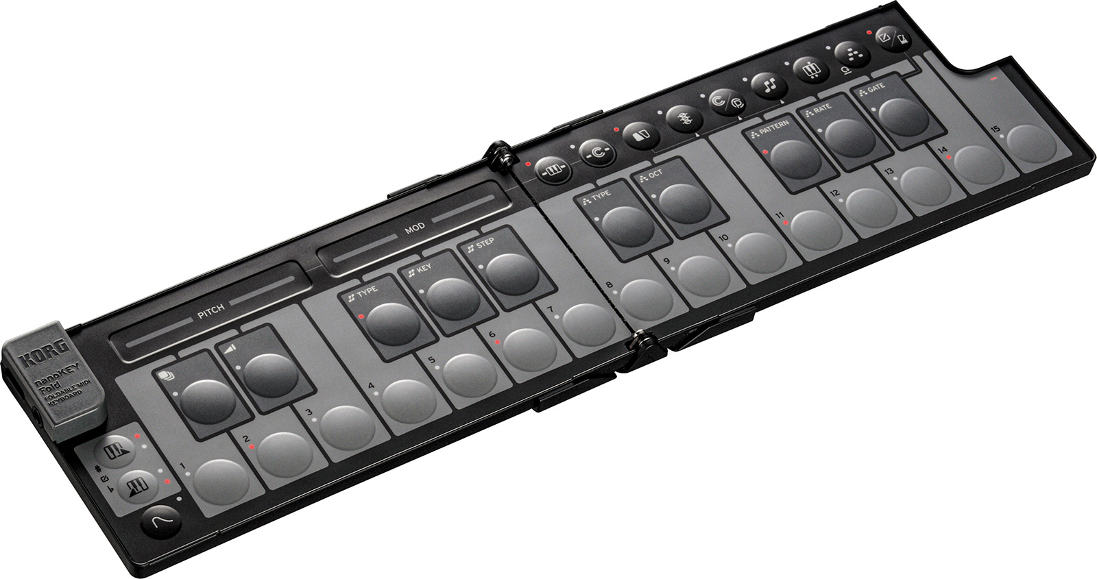 Korg Nanokey Fold Clavier Maitre Pliable - Noir - Midi Controller - Variation 4