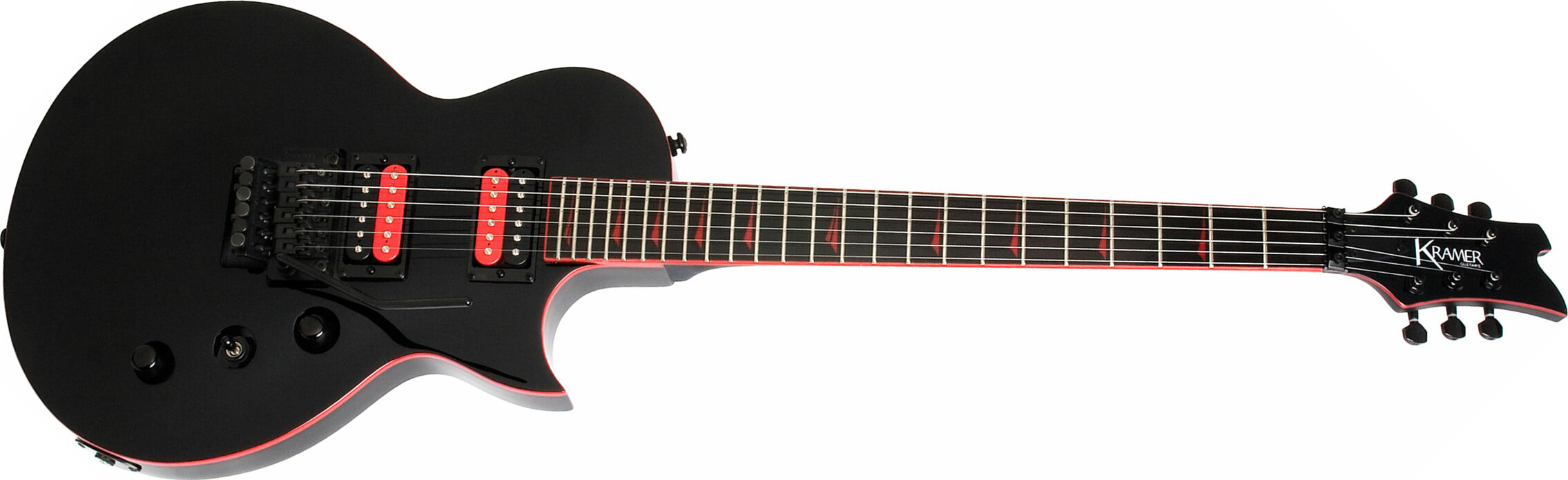 Kramer Assault 220 2h Fr Rw - Black Red Binding - Single-Cut-E-Gitarre - Main picture