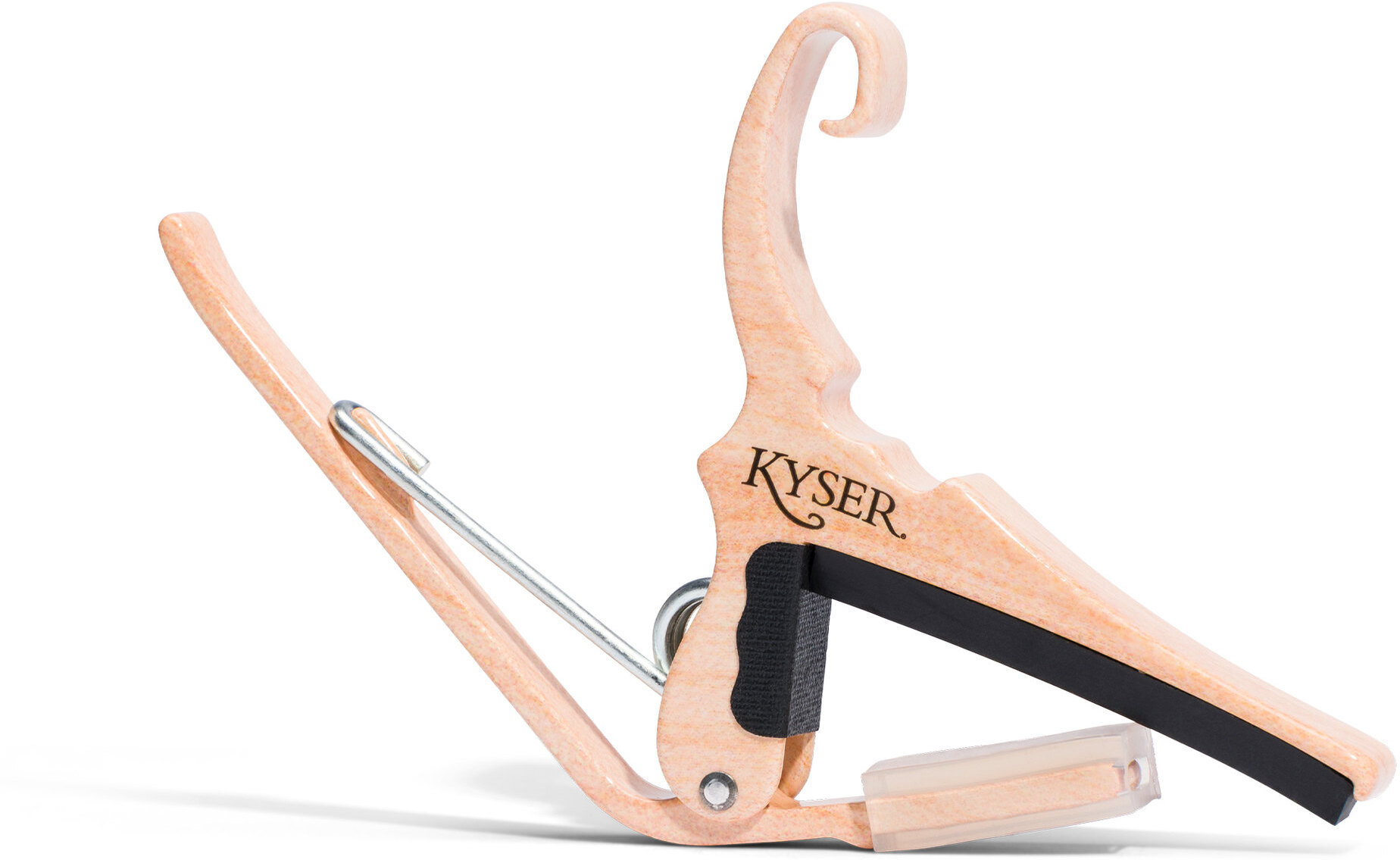 Kyser Capodastre Guitare Acoustique Quick-change Kg6 DÉco Bois - Couleur Erable - Kapodaster - Main picture