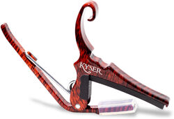 Kapodaster Kyser Quick-Change KG6 Wood Deco Acoustic Guitar Capo - Rosewood Color