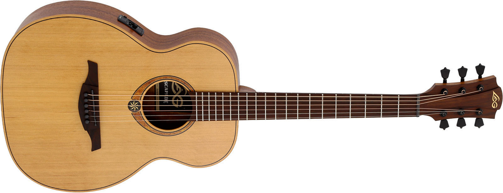 Lag Escapade Rce Travel Shsc Cedre Khaya Brb - Natural - Folk-Gitarre - Main picture