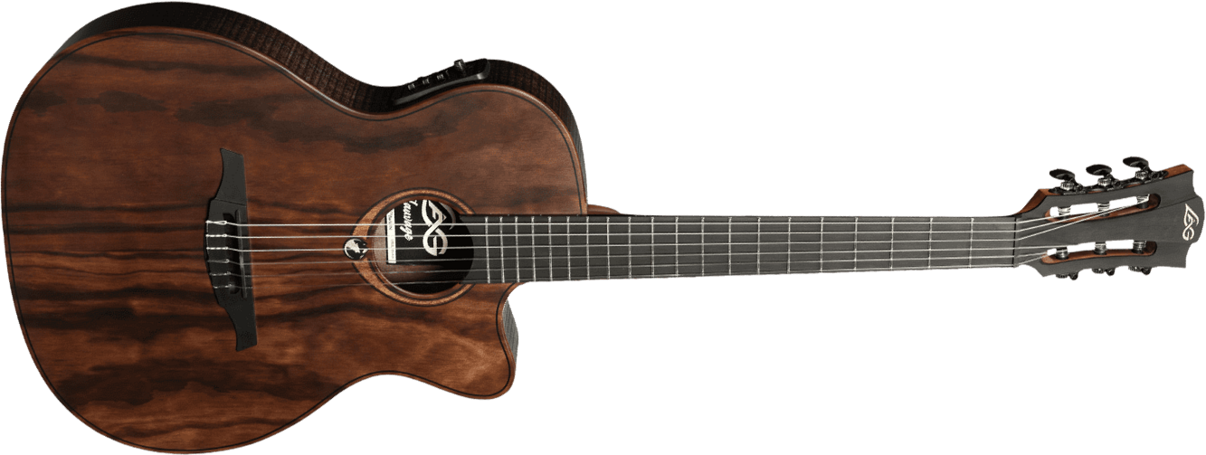 Lag Sauvage Nylon Cutaway Electro Br - Naturel - Konzertgitarren 4/4 - Main picture