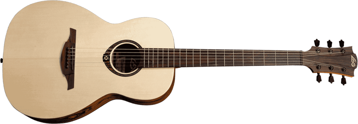 Lag T270pe Tramontane Parlor Epicea Snakewood - Natural - Westerngitarre & electro - Main picture