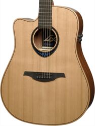 Linkshändige folkgitarre Lag Bluewave 2 TLBW2DCE - Naturel