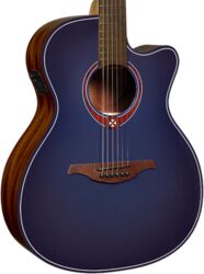Folk-gitarre Lag Tramontane T-Blue ACE Ltd - Blue burst