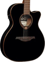 Folk-gitarre Lag T118ASCE Tramontane - Black