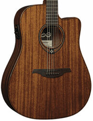 Folk-gitarre Lag Tramontane T98DCE - Naturel