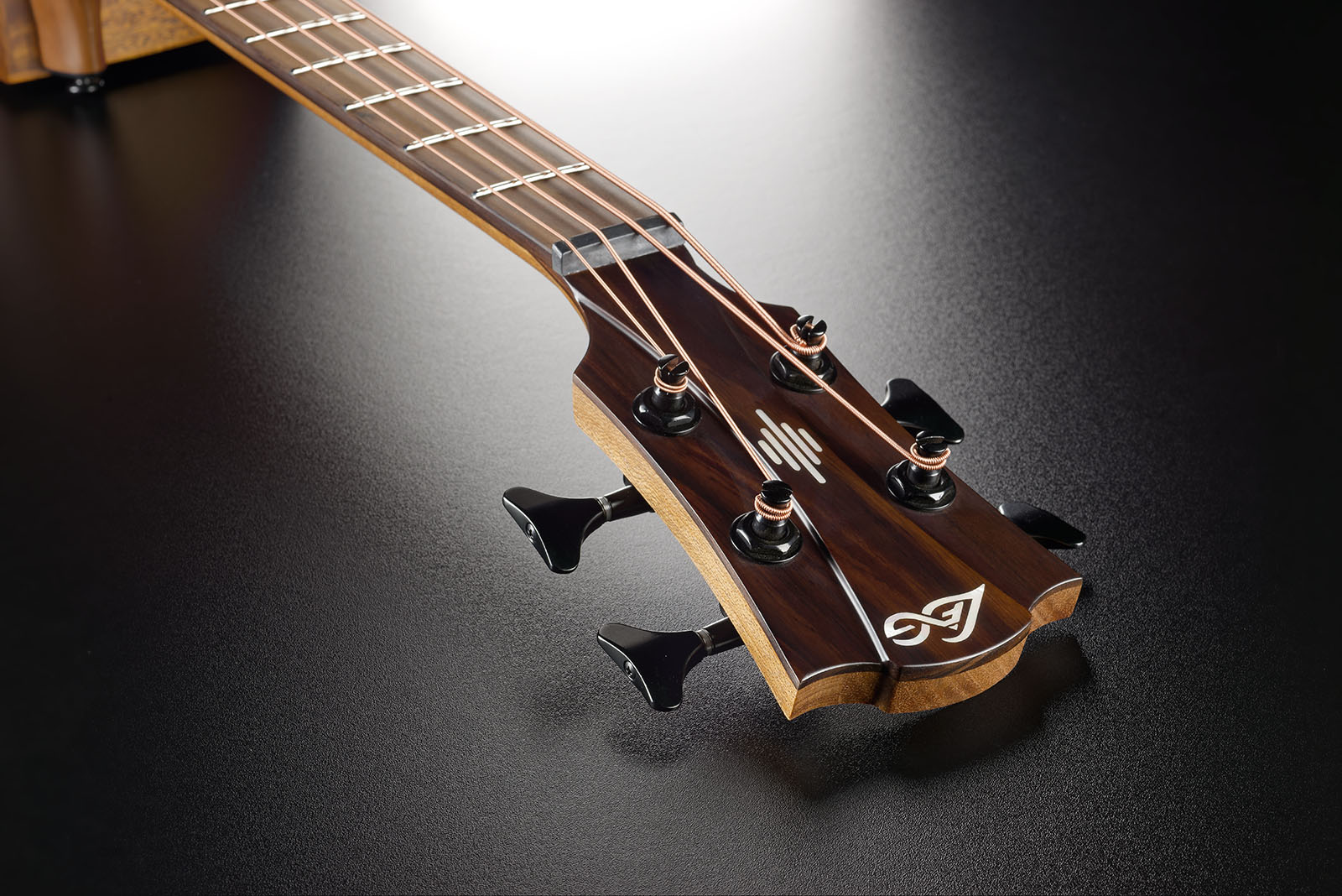 Lag Hv10bce Hyvibe H2 Bass Cw Shsc Cedre Khaya Bra - Natural - Akustische Bass - Variation 5