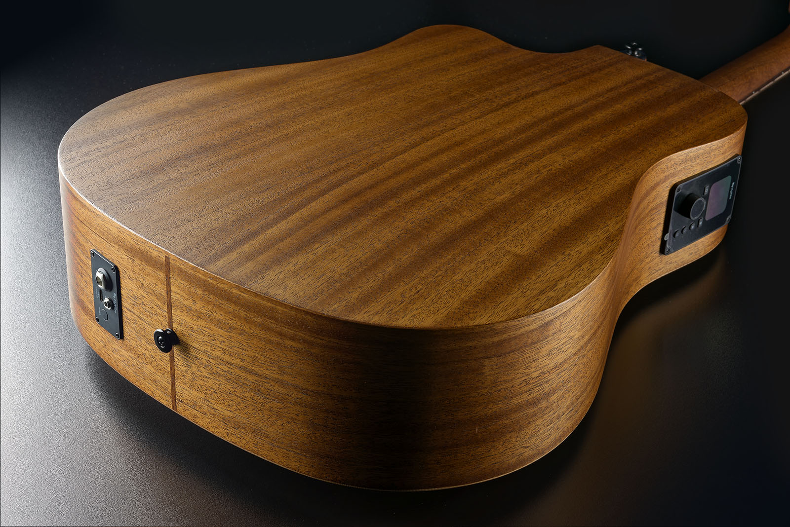 Lag Hv10dce Hyvibe H2 Dreadnought Cw Cedre Khaya Bra - Natural - Folk-Gitarre - Variation 4
