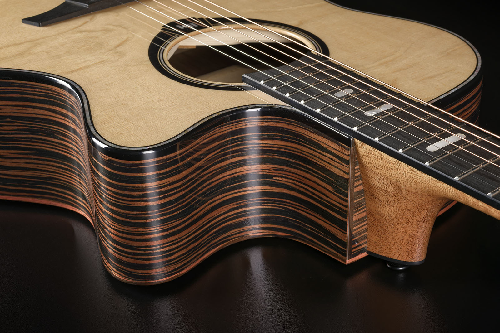 Lag Hv50ace Hyvibe H2 Auditoruium Cw Epicea Bokote Bkbr - Natural - Folk-Gitarre - Variation 4