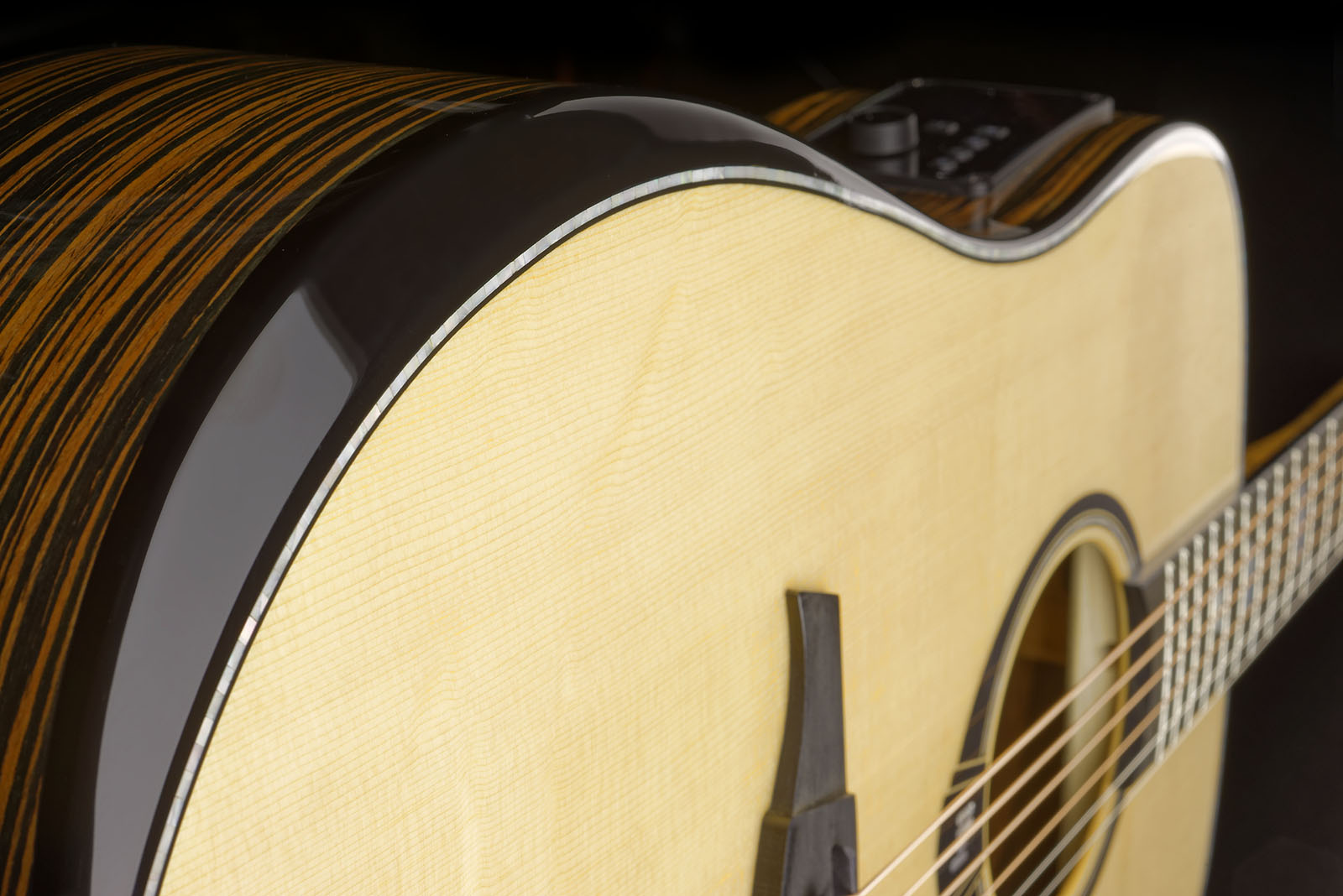Lag Hv50de Hyvibe H2 Dreadnought Epicea Bokote Bkbr - Natural - Folk-Gitarre - Variation 5