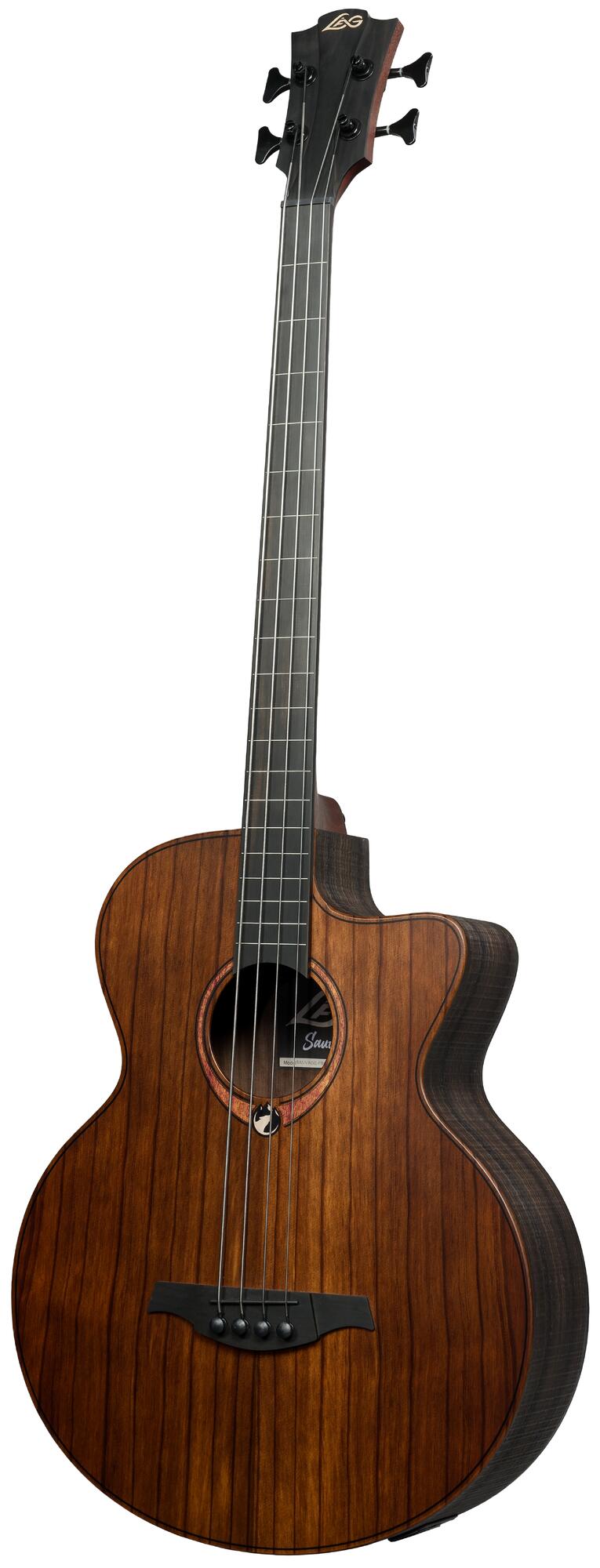 Lag Sauvage Basse Fretless Electro Br - Natural - Akustische Bass - Variation 1