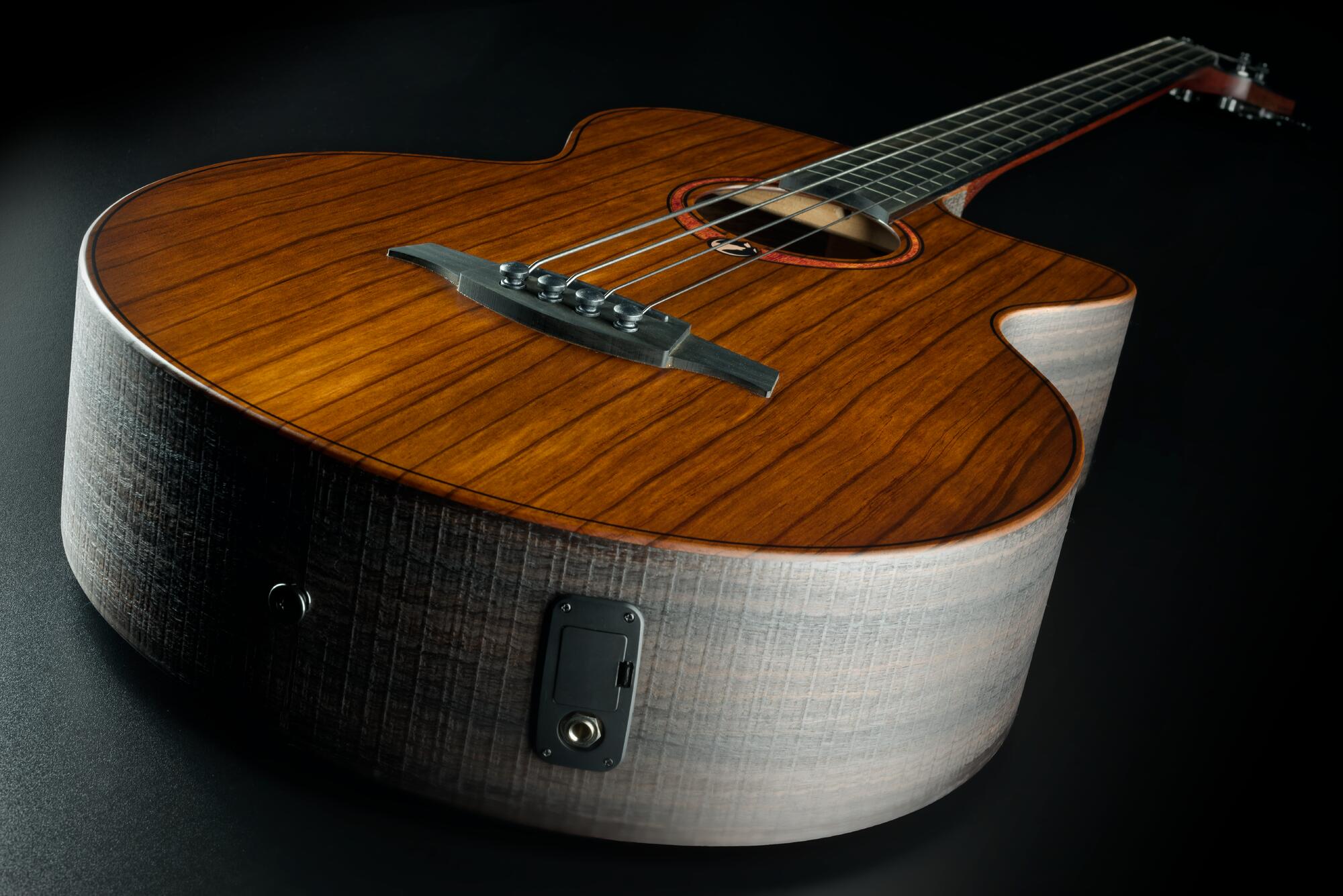 Lag Sauvage Basse Fretless Electro Br - Natural - Akustische Bass - Variation 4