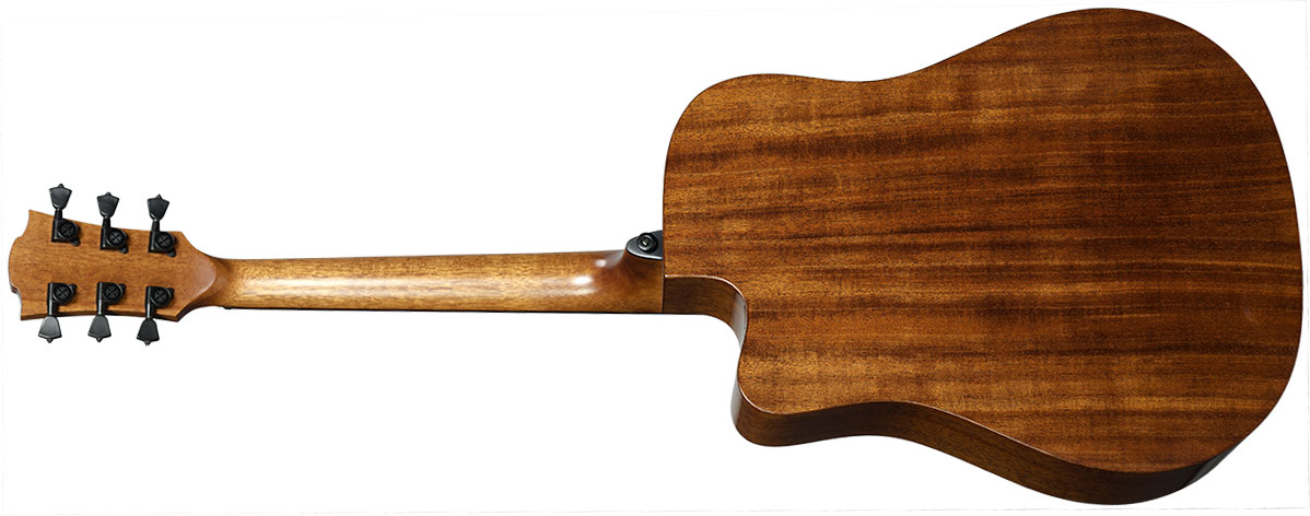 Lag T-red Dce Ltd Dreadnought Cw Cedre Khaya Brbw - Red Burst - Folk-Gitarre - Variation 1