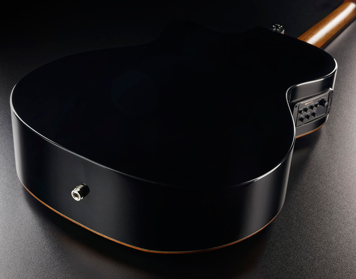 Lag T118abce Bevel Tramontane Auditorium Cedre Khaya Bro - Black - Elektroakustische Gitarre - Variation 7