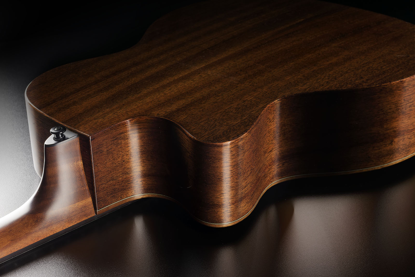 Lag T118abce Bevel Tramontane Auditorium Cw Cedre Khaya Bro - Brown Sunburst - Elektroakustische Gitarre - Variation 4