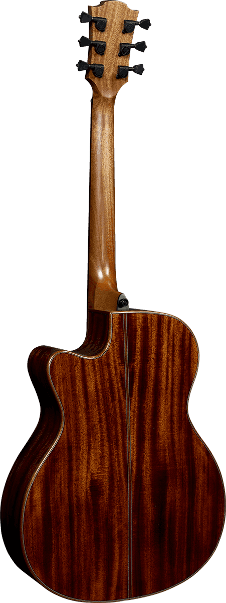 Lag T118asce Tramontane Auditorium Slim Cw Electro Cedre Khaya - Naturel - Elektroakustische Gitarre - Variation 2