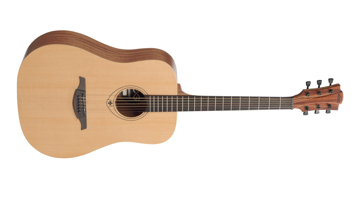 Lag T44d-pack Tramontane Dreadnought Epicea Acajou - Naturel Satin - Westerngitarre Set - Variation 1
