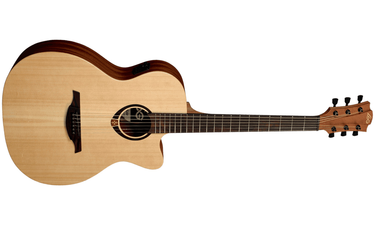 Lag T70ace Tramontane Auditorium Cw Epicea Sapele Bro - Naturel Satin - Elektroakustische Gitarre - Variation 4