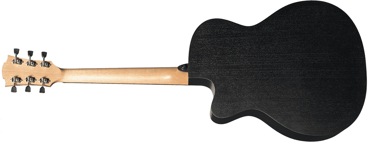 Lag T70ace Tramontane Auditorium Cw Epicea Sapele Bro - Black & Brown - Folk-Gitarre - Variation 2